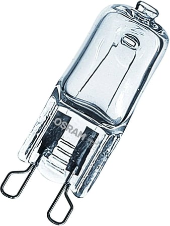 Osram Halopin fırın lambası (230 V, 25 W, G9 halojen, kalem şeklinde, Bosch, Neff, Siemens, Delonghi, Okyanus, Fagor, fırınlar ve mikrodalga fırınlar için, yüksek sıcaklıklar için uygundur)