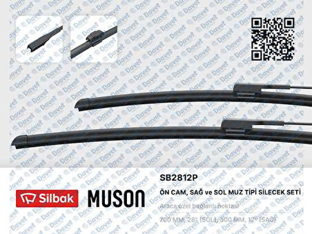 SİLECEK SÜPÜRGESİ TAKIM 700/300 MM AEROTWIN RENAULT CLIO V 2019 >SB2812P