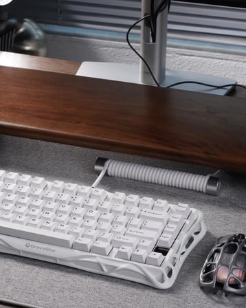 GravaStar Sarmal Aviator USB to Type-c Mekanik Klavye Uyumlu Oyuncu Kablosu, 1.85m, Beyaz