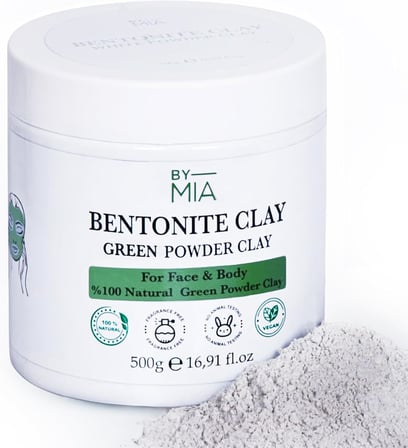 Yüz ve Vücut Bentonit Kili%100 Natural Doğal Yeşil Toz Kil 500 gr