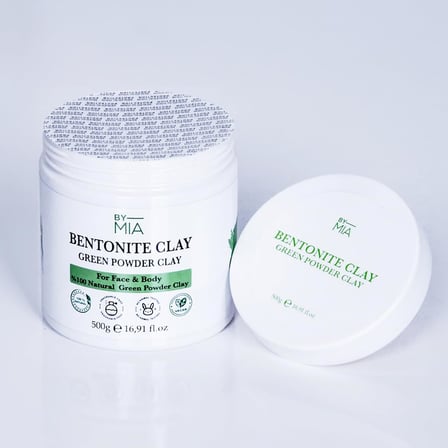 Yüz ve Vücut Bentonit Kili%100 Natural Doğal Yeşil Toz Kil 500 gr