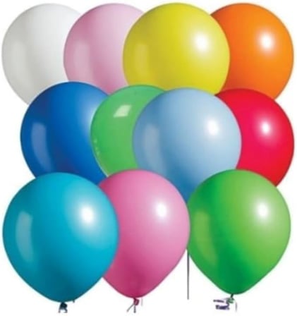 9A Karışık Renkli Balon 100'lü Atom