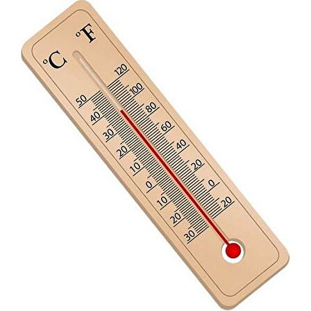 3,5-15 cm Küçük Ahşap Termometre Oda Sıcaklığı Ve Sıcaklık Ölçme Termometresi Civalı Duvar Askılı Termometre 