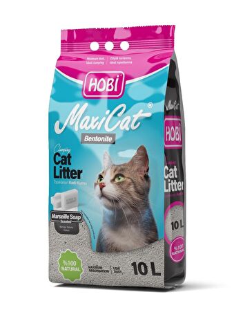 Hobi Maxicat Marsilya Sabunlu Bentonit Kedi Kumu 10 Litre