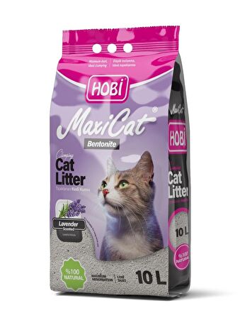 Hobi Maxicat Lavanta Kokulu Bentonit Kedi Kumu 10 Litre