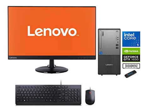 Lenovo Thinkcentre Neo 50T Gen 5 Intel Core I5 13400 16GB Ddr5 256GB SSD 4GB/GTX1650 23.8mon WİN11H Masaüstü Blgisayar NEO12UB000ETRTXYH06+ZETTAUSBBELLEK