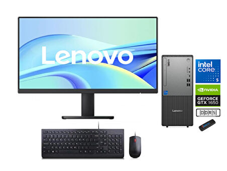 Lenovo Thinkcentre Neo 50T Gen 5 Intel Core I5 13400 32GB Ddr5 4tb SSD 4GB/GTX1650 27"mon Freedos Masaüstü Blgisayar NEO12UB000ETRTXP15+ZETTAUSBBELLEK