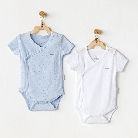 Andywawa AC25555 Jacquard Basic 2'Li Zıbın Body Blue White