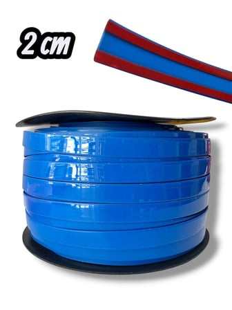 2 Cm Mavi Krom Yapıştırma Şerit 10 METRE | Esnek Kendinden Yapışkanlı Dekoratif Krom Kaplama | Araç,
