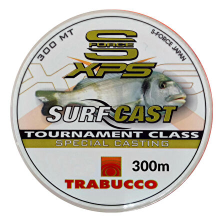 Trabucco S Force Surf Cast 300m Tuzlu Su Misinası Turuncu