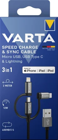 Kablo 3IN1 USB A -LIGHT/M-USB/T. C