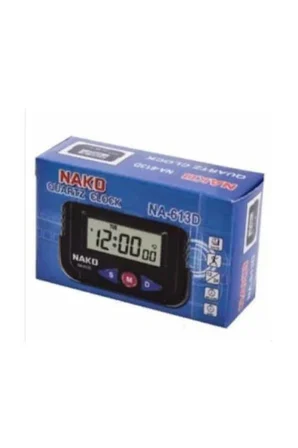 Mini Saat - Dijital Masa Saati - Araç Saati Alarm Kronometre - Mini Kenko