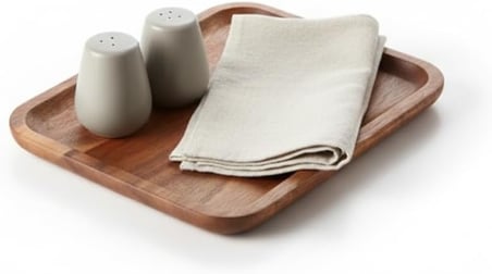 Doğal Akasya Ağacından Sunum Tabağı, Akasya Meze Tabağı, Peynir Sunum Tabağı, Akasya Salata Tabağı (23cm*17cm*1.5cm)