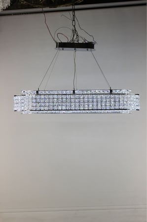 Kristal Taşlı  Masaüstü Led Avize 3 Renk Işıklı Modern Aydınlatma