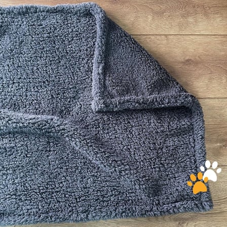 Kedi Köpek Battaniyesi Premium Peluş Evcil Hayvan Uyku Battaniyesi Yıkanabilir Gri (80x100)