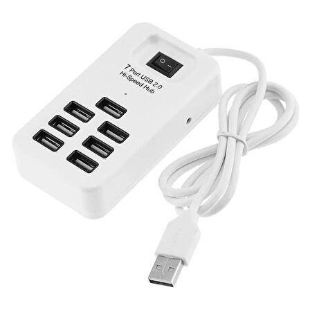 Fully S-802J 7 Port USB 2.0 Anahtarlı Ve 1 Metre Kablolu Hub Çoklayıcı