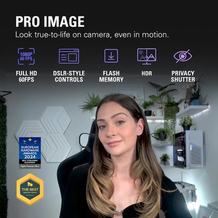 Elgato Facecam MK.2-1080p60 Full HD web kamerası, ultra düşük gecikmeli akış, Pro düşük ışık performansı, gerçeğe uygun renkler, DSLR tarzı uygulama kontrolü, HDR, yakınlaştırma/takımlar için, PC/Mac