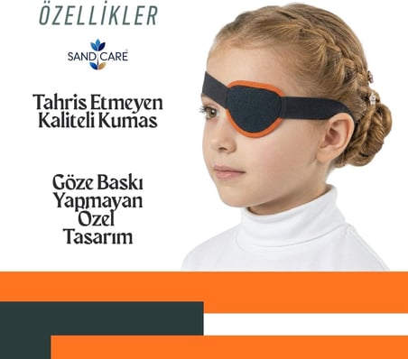 APLUSSAĞLIK Çocuk Korsan Göz Bandı Şaşılık Bandı Göz Tembelliği Bandı