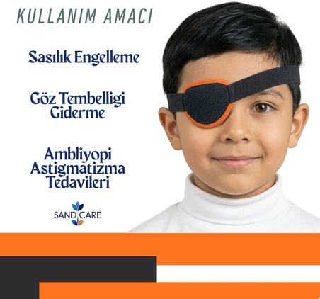 APLUSSAĞLIK Çocuk Korsan Göz Bandı Şaşılık Bandı Göz Tembelliği Bandı