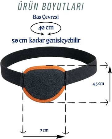 APLUSSAĞLIK Çocuk Korsan Göz Bandı Şaşılık Bandı Göz Tembelliği Bandı