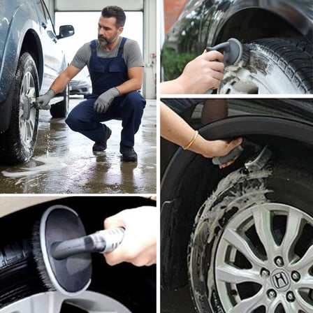 Çok Amaçlı Araç Temizlik Fırçası – Oto İç ve Dış Yüzeyler, Koltuk, Halı, Torpido ve Jant İçin Ergono