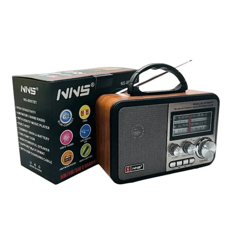 NNS NS-8897 Orta Boy Retro, Nostaljik, Ahşap Tasarım Radyo (2)