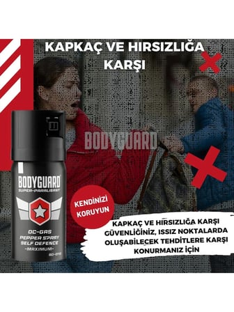Bodyguard Biber Gazı Sprey 40ML Bodyguard (Göz Yaşartıcı Sprey) (2)