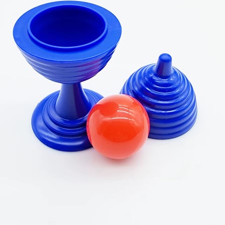 Mavi Renk Sihirli Kupa Top Kaybetme Oyunu 7 cm (2)