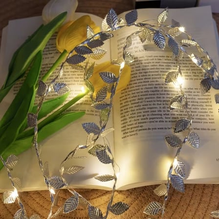 3 Metre Yaldızlı Gümüş LED Işık – Dekoratif Ortam ve Yılbaşı Aydınlatması (2)