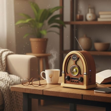Orta Boy Kubbe Model Retro Ahşap Tasarım Bluetooth Hoparlörlü Radyo – FM/AM Destekli, Şarjlı ve Taşı