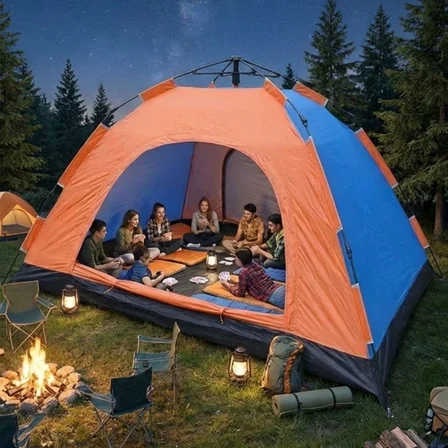 10 Kişilik Otomatik Kurulum Kamp Çadırı – Outdoor , Suya Dayanıklı Hızlı Kurulum Piknik ve Doğa İçin