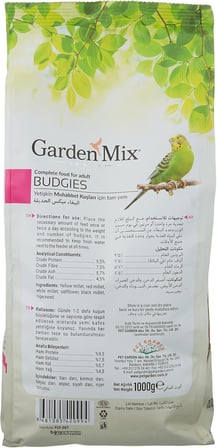 GARDEN MIX Platin Seri Muhabbet Kuşu Yemi, 1 Kg
