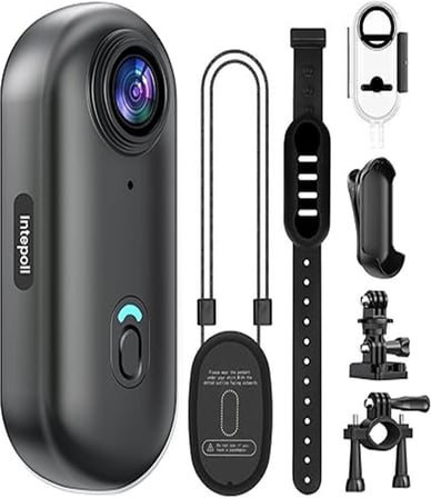 Vothoon Mini WIFI Aksiyon Kamerası 1080P Taşınabilir Vücut Kamerası Giyilebilir Video Kaydedici IPX7 Su Geçirmez