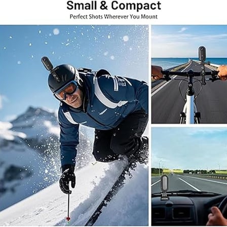 Vothoon Mini WIFI Aksiyon Kamerası 1080P Taşınabilir Vücut Kamerası Giyilebilir Video Kaydedici IPX7 Su Geçirmez