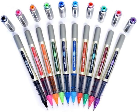 uni-ball EYE UB-157 tükenmez kalem 0,7 mm bilya [10'lu paket] Her renkten bir adet