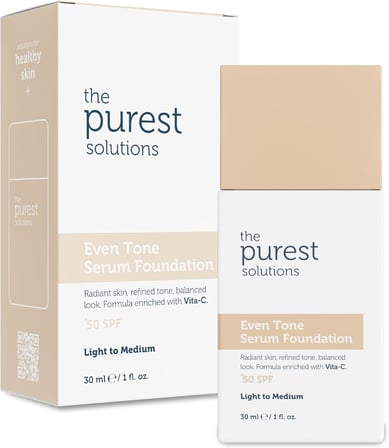 Cilt Tonu Eşitleyici &amp; Leke Karşıtı Serum Fondöten SPF 50, 30 Mililitre – Açık/Orta Ton