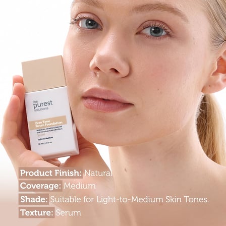 Cilt Tonu Eşitleyici &amp; Leke Karşıtı Serum Fondöten SPF 50, 30 Mililitre – Açık/Orta Ton
