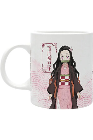 Demon Slayer İblis Keser Anime Çift Taraf Baskılı Beyaz Kupa Bardak