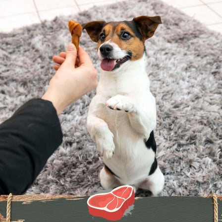 Beef Mini Küçük Boy Sığır Etli Kemik 8'li, 128 Gr Köpek Ödülü