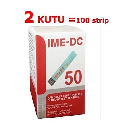 Ime-Dc Seker Ölçüm Strip Çubuğu 100 Adet