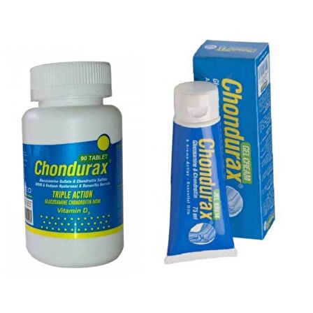 chondurax triple action 90 tablet + chondurax jel 75ml