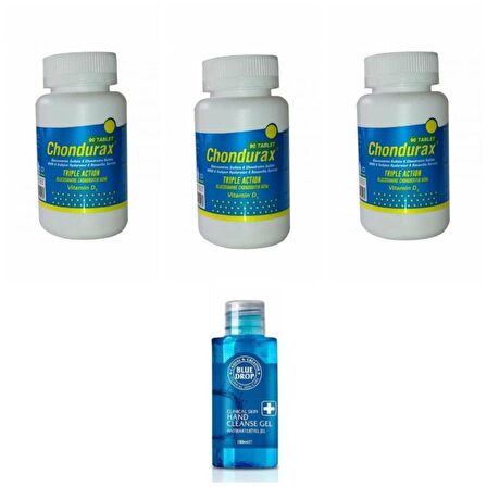 CHONDURAX TRIPLE ACTION GLUCOSAMINE 90 TB X3 ADET (EL DEZENFEKTANI 100 ML HEDİYE)