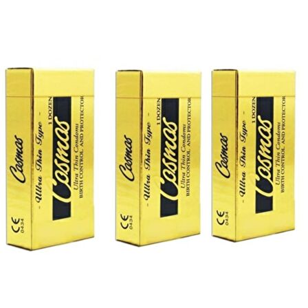 COSMOS ULTRA İNCE PREZERVATİF 12 Lİ X 3 PAKET