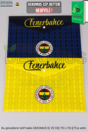 "DEKOMUS CEP DEFTERİ HEDİYELİ" YENİ SEZON LİSANSLI FENERBAHÇE 2'Lİ ÇITÇITLI DOSYA 