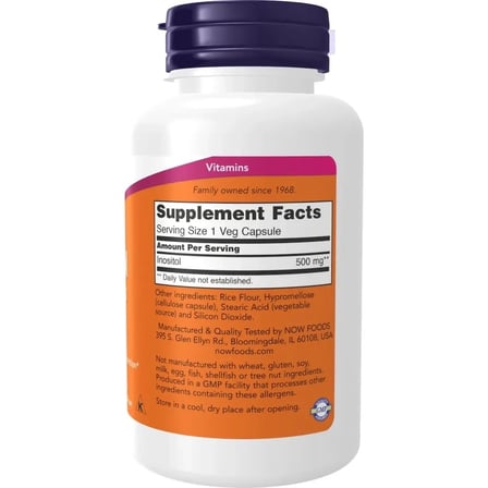 Inosıtol 500 mg 100 capsules MYO-Inosıtol form