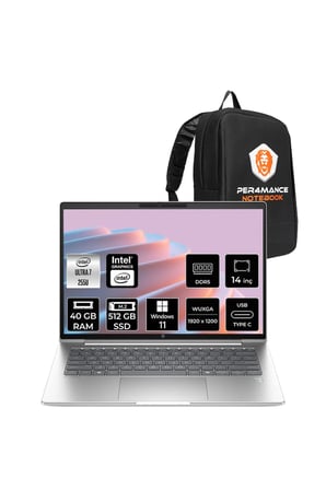 ProBook 4 G1i Ultra 7 255U 40GB 512GB SSD Intel Graphics 14" WUXGA W11P Notebook & PER4 Çanta