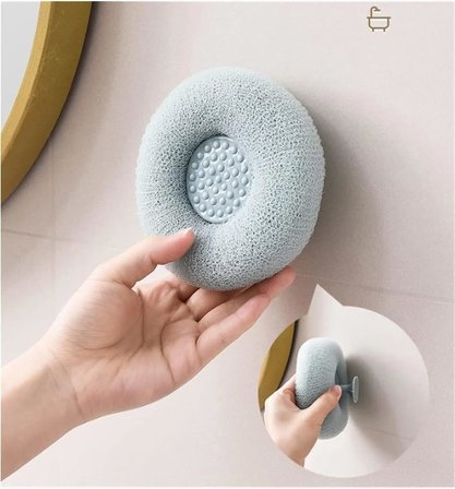 Vantuzlu Banyo Lifi Süngeri Doğal Lif Kabağı Zenginleştirilmiş Kişisel Bakım Temizlik Lifi 1 ADET