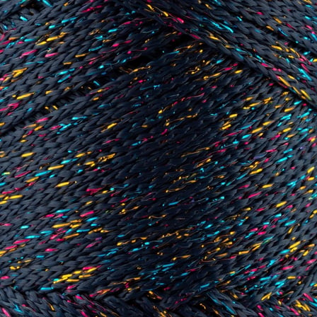 Sensy 2 Mm Multi Sparkle Simli Polyester Makrome İpi (Lacivert)