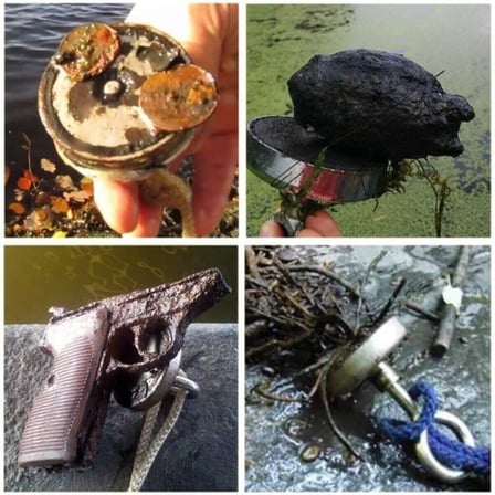 Dünya Magnet Magnet Fishing Halatlı Eldivenli Neodyum Pot Mıknatıs Seti, 80Mm Büyük Kancalı Mıknatıs Balıkçılığı