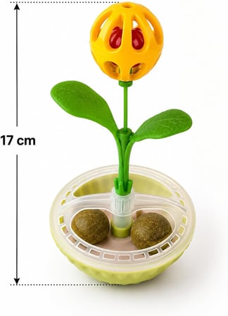 Kedi Oyuncağı Catnip Tumbler Cıngıraklı Yuvarlanan Otomatik Hareketli Kedi Eğlence Oyuncağı Denge Tabanlı İnteraktif Oyuncak